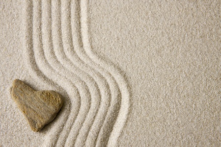 Zen heartの写真素材