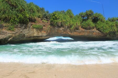 Srau Beach, Pacitan, East Javaの写真素材