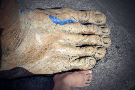 giant feetの写真素材