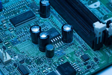 Close up of a circuit board