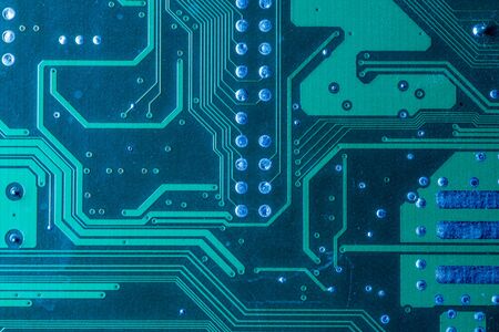 Close up of a circuit boardの写真素材