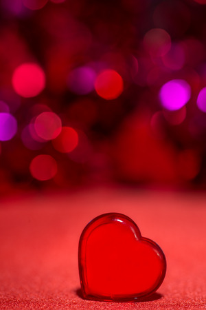 Valentine's red heartの写真素材