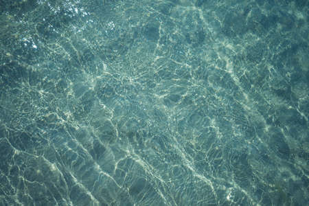 Background shot of aqua sea water surfaceの写真素材