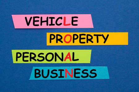 Loan word with crossword on colorful stickers.