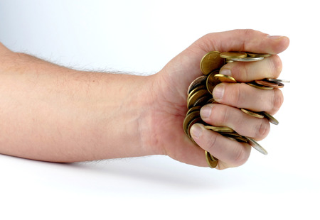 Handful of coins