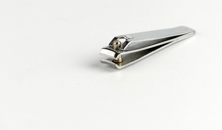 Nail clippers isolated on a white backgroundの写真素材