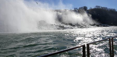 Canadian side of Niagara Fallsの写真素材