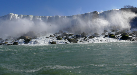 Canadian side of Niagara Fallsの写真素材