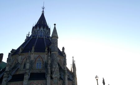 Ottawa, Canada. November 14th 2016 - Library of Parliament in Ottawa - Ontario, Canadaのeditorial素材
