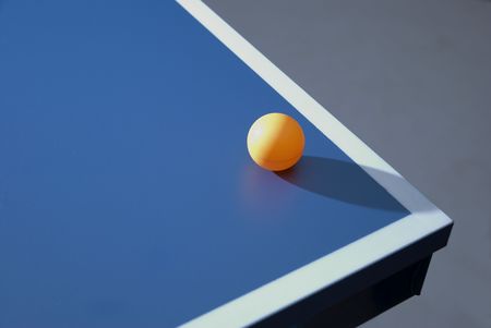 ping pong tennis table corn and ballの写真素材