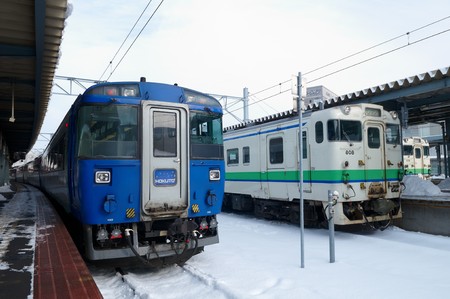 Hakodate City, Japan, December, 22th, 2009: Hakodate Station Hokutosei trainのeditorial素材