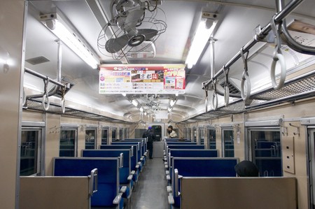 Hakodate City, Japan, December, 21th, 2009: Insight of JR train carのeditorial素材