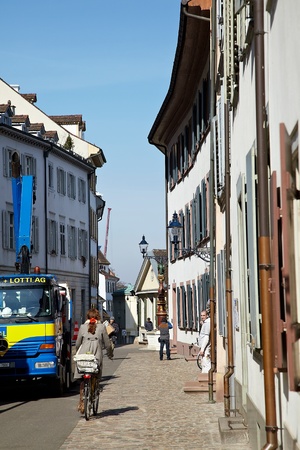 Basel City ,Switzerland, March, 17th,2009: Street Sight