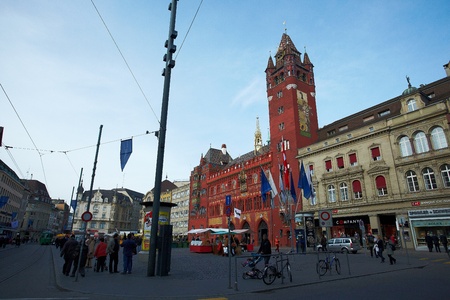 Basel City,Switzerland,March 17th 2009:City Hall