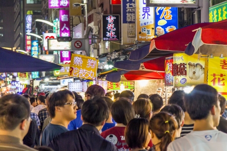 Liuhe Night Market,Kaohsiung,Taiwanのeditorial素材