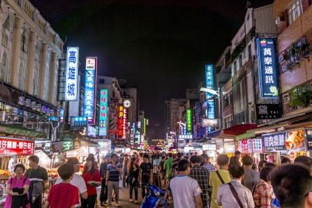 Liuhe Night Market,Kaohsiung,Taiwanのeditorial素材