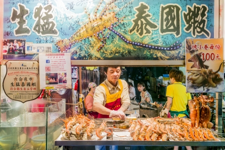 Liuhe Night Market,Kaohsiung,Taiwanのeditorial素材