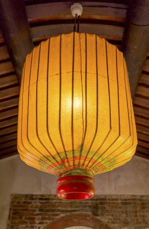 New Taipei City, Taiwan, August, 25th ,2013: Ben-Yuan Linâs Family Mansion and Garden sight view  ,chinese style lantern close upのeditorial素材