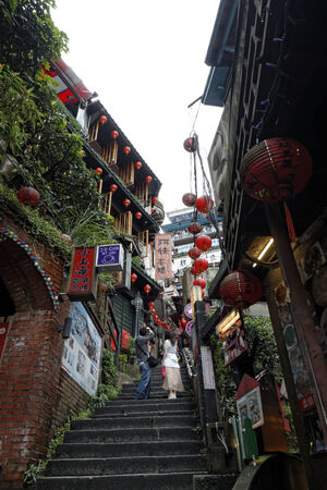 Jiufen street sight, Taipei, Taiwan : May, 7th, 2014, Jiufen street sightのeditorial素材