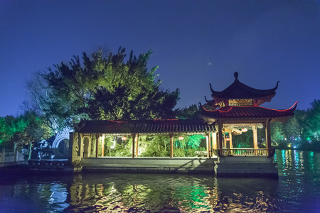 Guilin City, Taipei,  March, 23th, 2014, night sight sencery of Two River and Four Lakes. It is a popular tour spot of Guilin Cityのeditorial素材