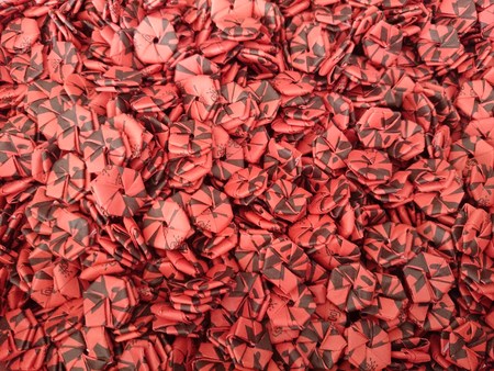 Beigang, Taiwan, January, 9th, 2014, Beigang Chao Tian Temple, pile of  Incense Bags close upの写真素材