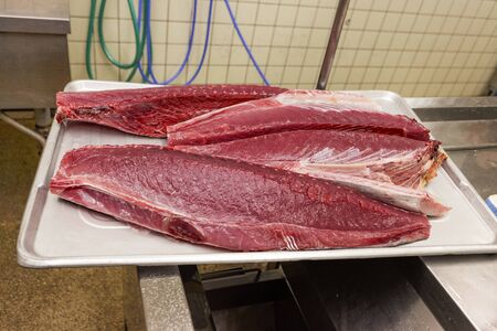 tuna sahimi close up