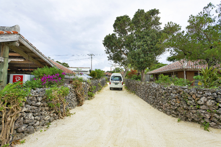 ishigaki,Japan,December,17th,2013, Taketomi island village, Ishigaki , Japanのeditorial素材