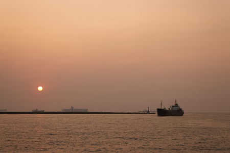 Sizihwan Bay , Kaohsuing, Taiwan, famous tourism spot of south Taiwanのeditorial素材
