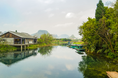 Guilin ,China, March,24th,2014,  the Fairyland Park , famous tourism scenic area, Yangshuo Town, Guilin  ,Chinaのeditorial素材