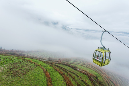 Guilin ,China, March,24th,2014, Jinkeng Terrace ,Guilin ,Chinaのeditorial素材