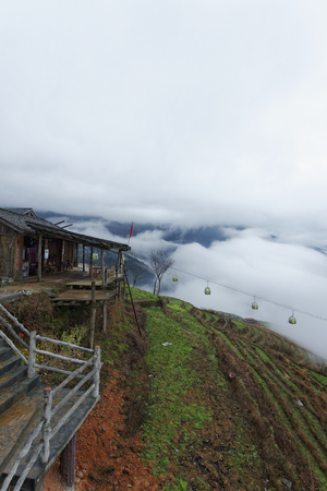 Guilin ,China, March,24th,2014, Jinkeng Terrace ,Guilin ,Chinaのeditorial素材