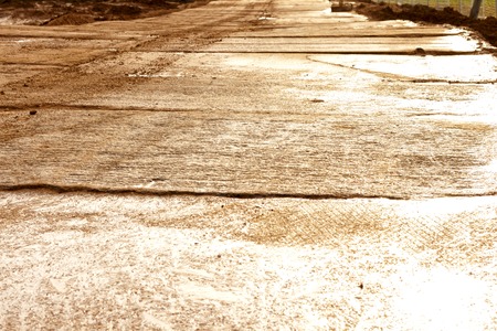 The texture of the mud or wet soil.Road to build a houseの写真素材