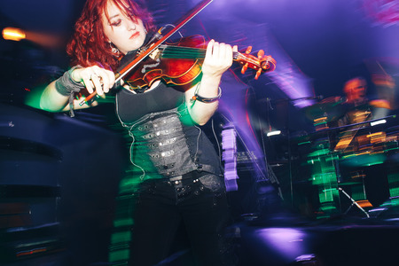 MINSK, BELARUS.September 1 , 2017. Girl playing the violinのeditorial素材