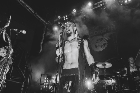 MINSK, BELARUS.September 1 , 2017 The man shows the performance on stageのeditorial素材