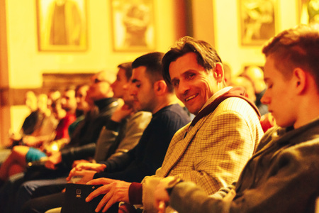 MINSK, BELARUS November 5 2017 International Illusion Festival MAGIC 2017 A group of people are sitting in the auditoriumのeditorial素材