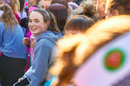 March 8, 2019 Minsk Belarus Race in honor of the Womens Day holiday on March 8のeditorial素材