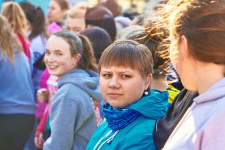 March 8, 2019 Minsk Belarus Race in honor of the Womens Day holiday on March 8のeditorial素材