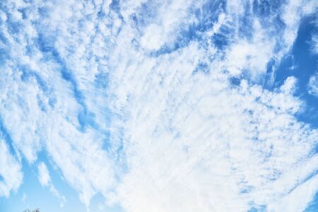 Blue sky with amazing cloud background. Shape independent