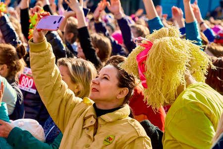Minsk Belarus Race in honor of the Womens Day holiday on March 8のeditorial素材