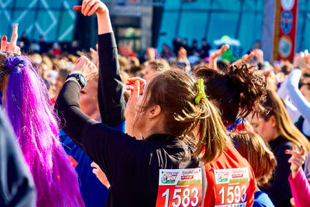 Minsk Belarus Race in honor of the Womens Day holiday on March 8のeditorial素材