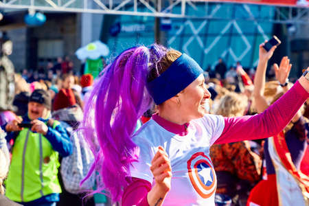 Minsk Belarus Race in honor of the Womens Day holiday on March 8のeditorial素材