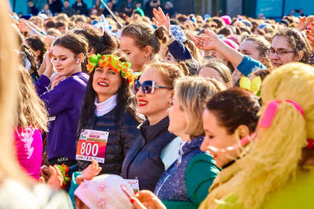 Race in honor of the Womens Day holiday on March 8のeditorial素材