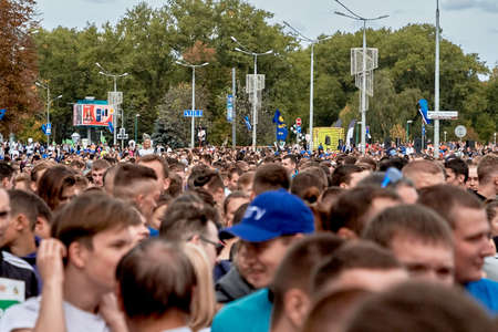 September 15, 2019 Minsk Belarus There are many participants preparing for the marathonのeditorial素材