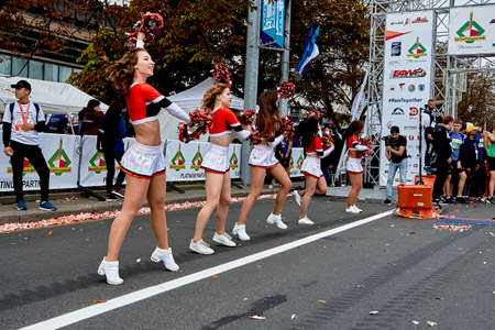 Half Marathon Minsk 2019 Running in the cityのeditorial素材