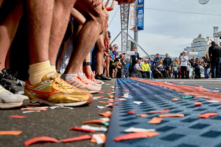 Half Marathon Minsk 2019 Running in the cityのeditorial素材