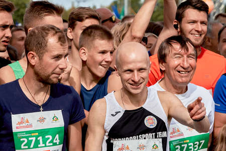 Half Marathon Minsk 2019 Running in the cityのeditorial素材
