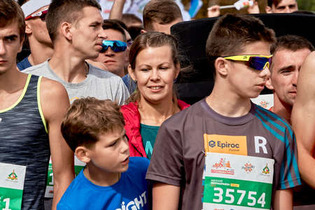 Half Marathon Minsk 2019 Running in the cityのeditorial素材