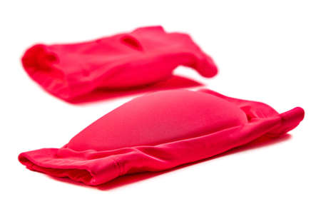 Knee protectors for leg protection in gymnasticsの写真素材