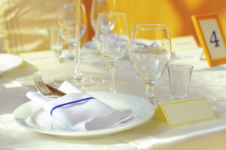 Restaurant tableの写真素材