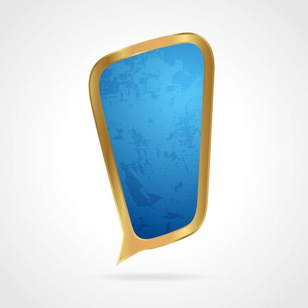Golden speech bubbleのイラスト素材